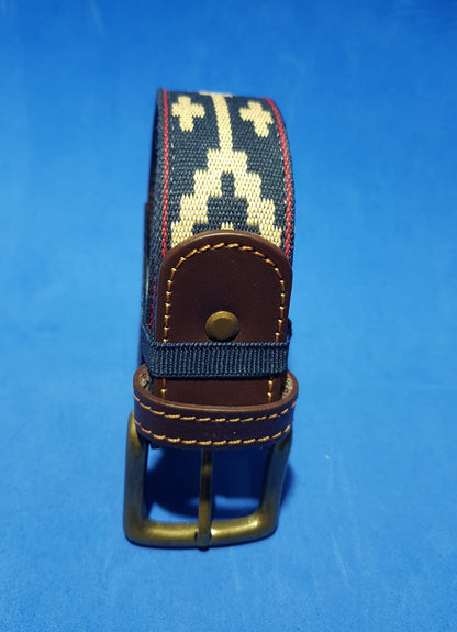 Cinturón Cuero de Novillo y Algodón