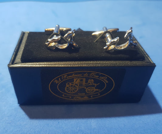 Rodium Nickel-Plated Vespa Cufflinks