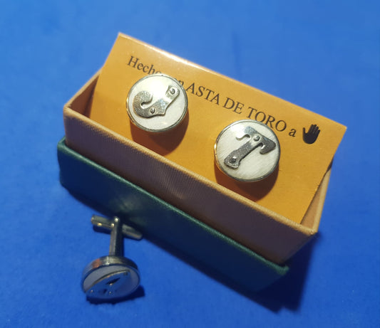 Gemelos de Asta de Toro con Iniciales