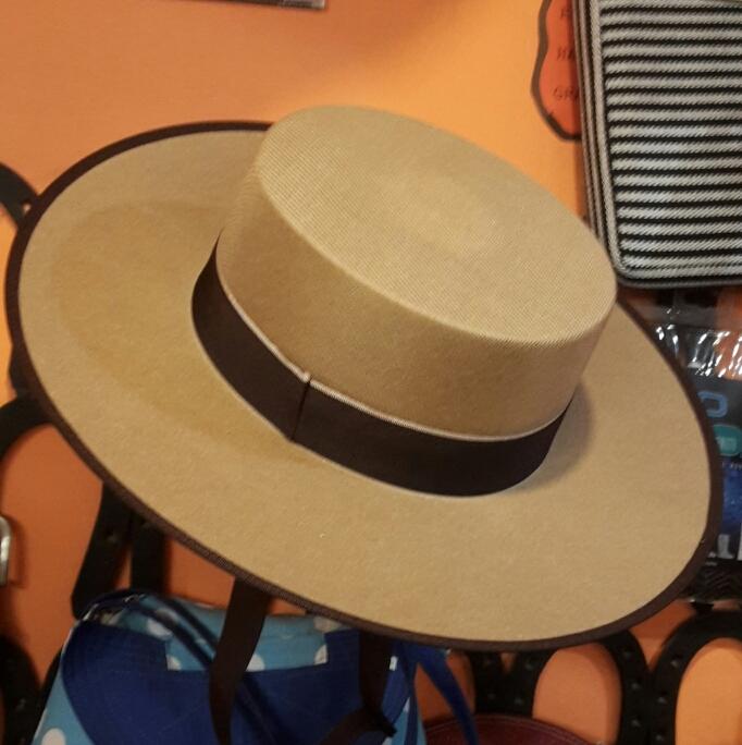 pasajero Comerciante carta Sevillano Cañero Panama - Ala ancha de palma toquilla. Este sombrero se ha  covertido ideal para ferias y romerias.